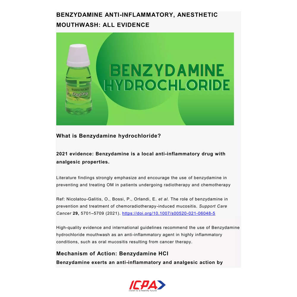 Benzydamine Mouthwash BP Coolora