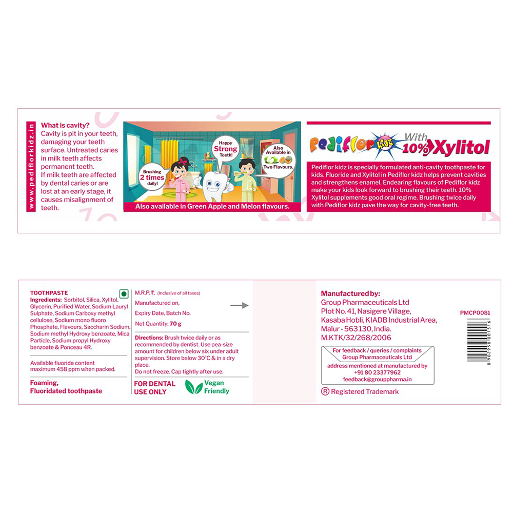 Pediflor Toothpaste